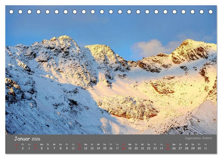 Produktbild: Traumhafte Bergwelt Kalender (Tischkalender 2026 DIN A5 quer), CALVENDO Monatskalender