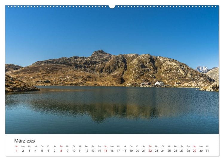 Produktbild: Schweizer Alpenp&auml;sse (hochwertiger Premium Wandkalender 2026 DIN A2 quer), Kunstdruck in Hochglanz