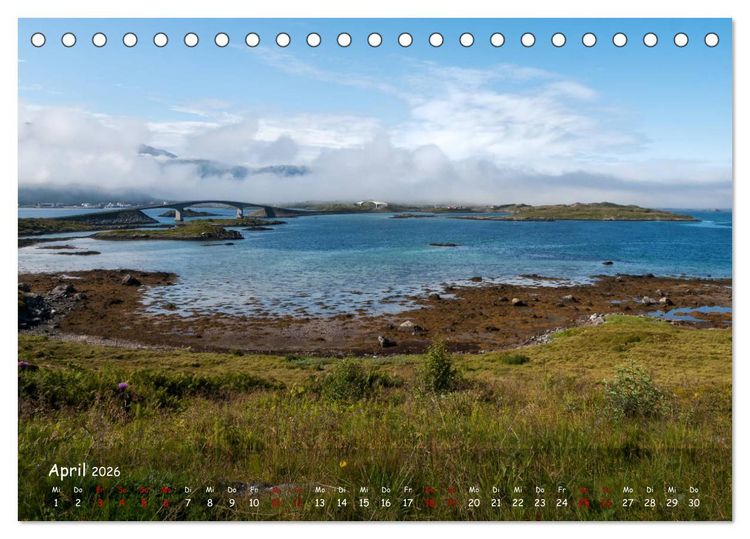 Produktbild: VESTERALEN UND LOFOTEN - Inselparadies im Eismeer (Tischkalender 2026 DIN A5 quer), CALVENDO Monatskalender