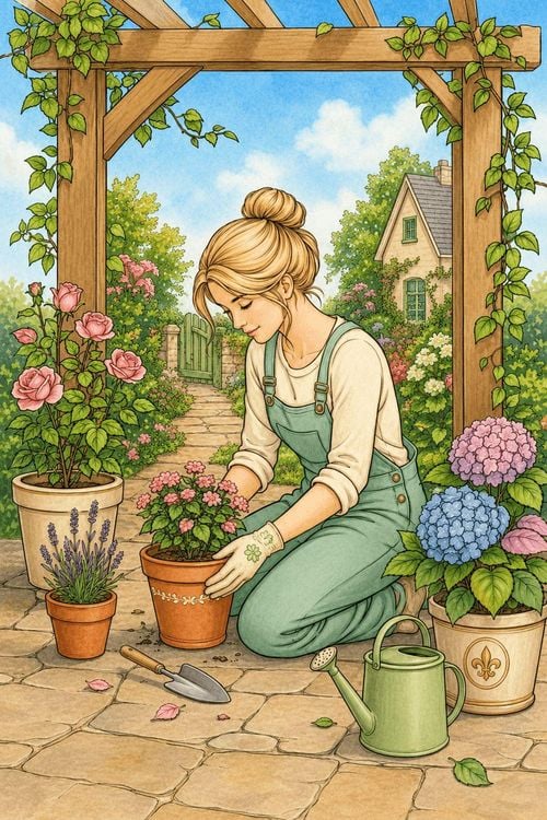 Produktbild: Garten Malbuch f&uuml;r Erwachsene &ndash; 50 Ausmalbilder zur Entspannung