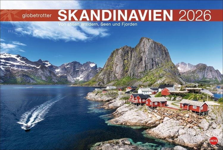Produktbild: Skandinavien Globetrotter Kalender 2026 - Von stillen Wäldern, Seen und Fjorden