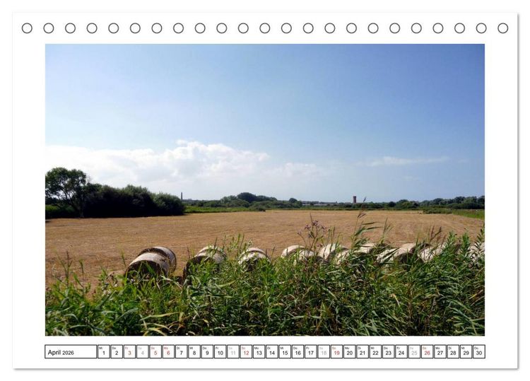 Produktbild: Borkum - Ostfriesische Insel mit Charme (Tischkalender 2026 DIN A5 quer), CALVENDO Monatskalender