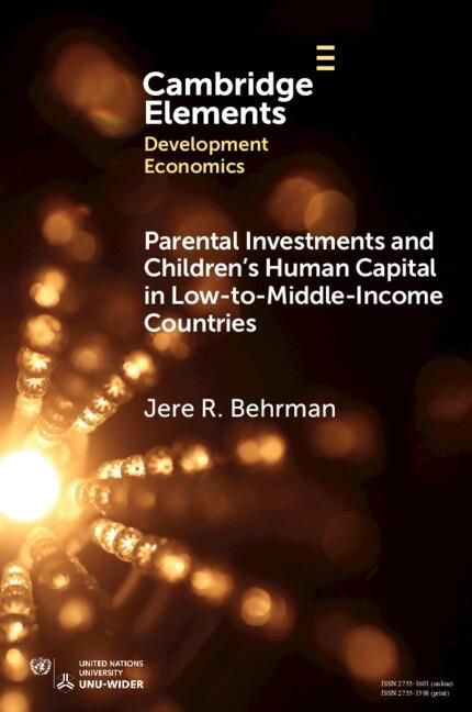 Produktbild: Parental Investments and Children's Human Capital in Low-to-Middle-Income Countries