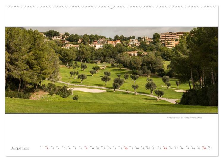 Produktbild: Emotionale Momente: Die sch&ouml;nsten Golfpl&auml;tze auf Mallorca. (Wandkalender 2026 DIN A2 quer), CALVENDO Monatskalender