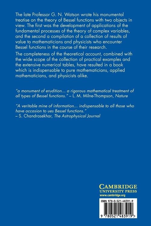 Produktbild: A Treatise on the Theory of Bessel Functions
