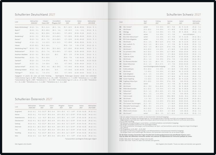 Produktbild: rido/id&eacute; 7028507027 Buchkalender Premium Young Line 2027 "Watercolor" A5, Papier
