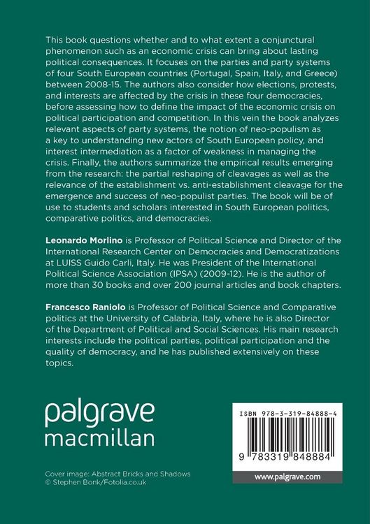 Produktbild: The Impact of the Economic Crisis on South European Democracies