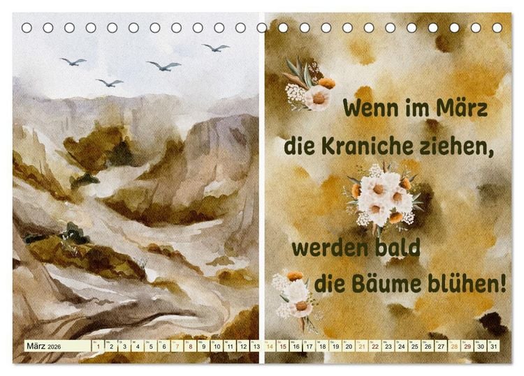 Produktbild: Regeln f&uuml;r das Wetter (Tischkalender 2026 DIN A5 quer), CALVENDO Monatskalender