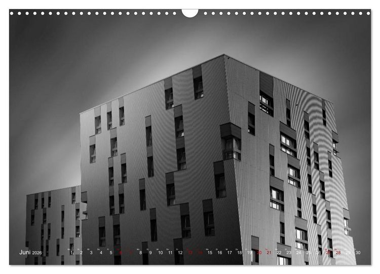 Produktbild: Monochrome Architektur (Wandkalender 2026 DIN A3 quer), CALVENDO Monatskalender
