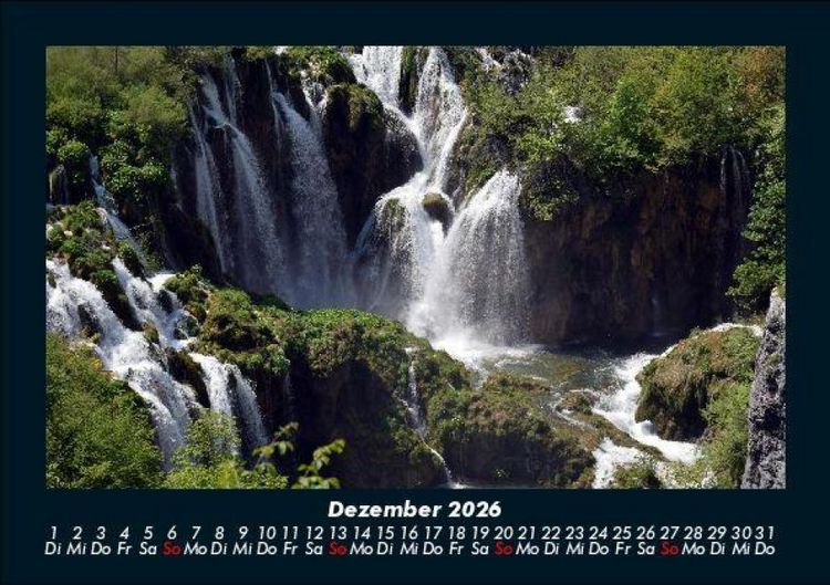 Produktbild: Wasserf&auml;lle 2026 Fotokalender DIN A5