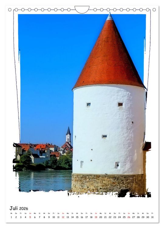 Produktbild: Ein Spaziergang durch Passau (Wandkalender 2026 DIN A4 hoch), CALVENDO Monatskalender