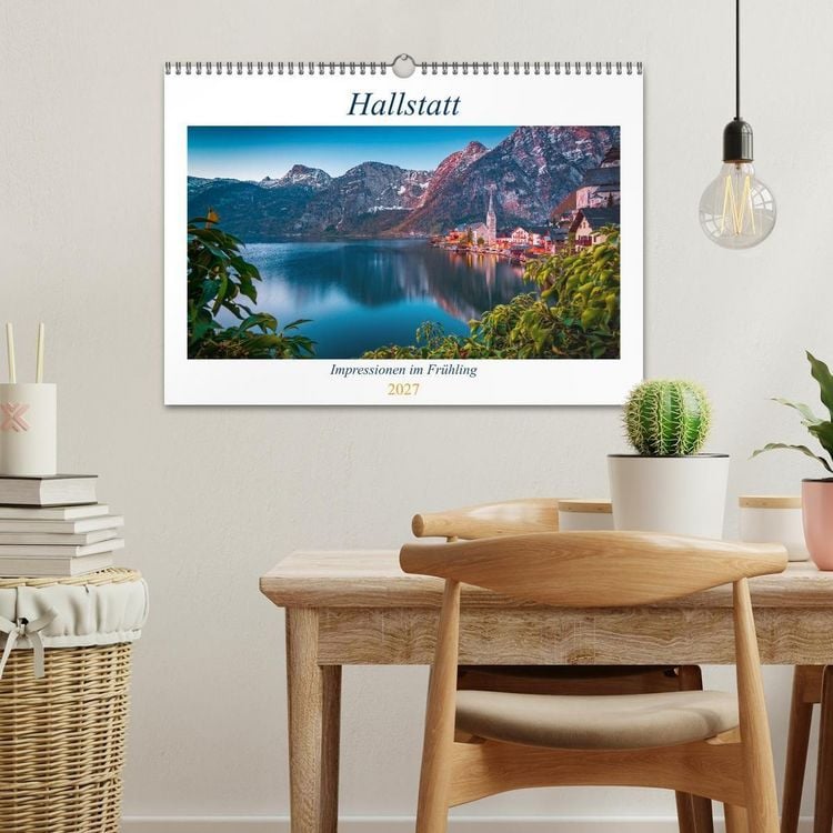 Produktbild: Hallstatt - Impressionen im Fr&uuml;hling (Wandkalender 2027 DIN A3 quer), CALVENDO Monatskalender