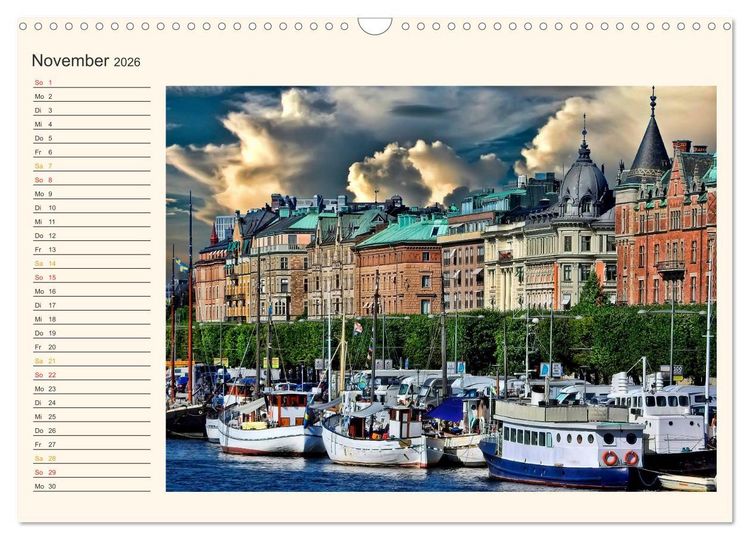 Produktbild: Stockholm - Venedig des Nordens (Wandkalender 2026 DIN A3 quer), CALVENDO Monatskalender