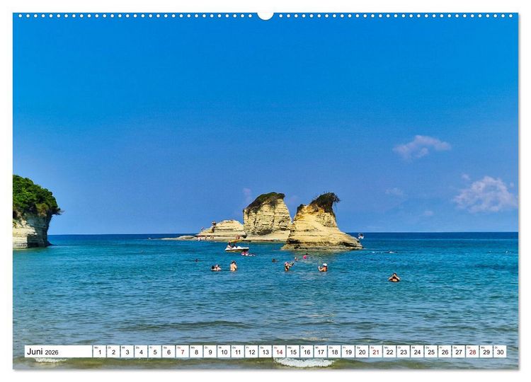 Produktbild: Der Norden von Korfu (hochwertiger Premium Wandkalender 2026 DIN A2 quer), Kunstdruck in Hochglanz