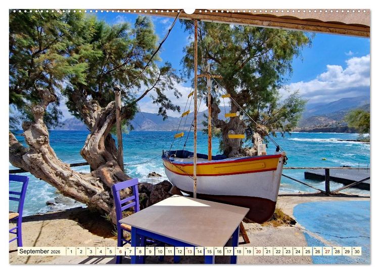 Produktbild: Gr&uuml;nde f&uuml;r Urlaub auf Kreta (hochwertiger Premium Wandkalender 2026 DIN A2 quer), Kunstdruck in Hochglanz
