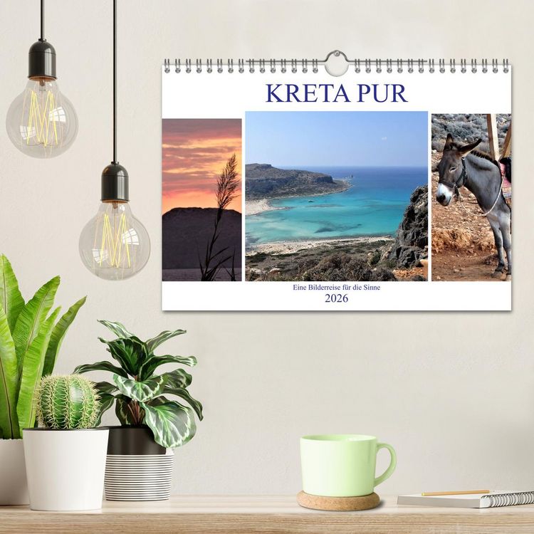 Produktbild: Kreta Pur - Eine Bilderreise f&uuml;r die Sinne (Wandkalender 2026 DIN A4 quer), CALVENDO Monatskalender