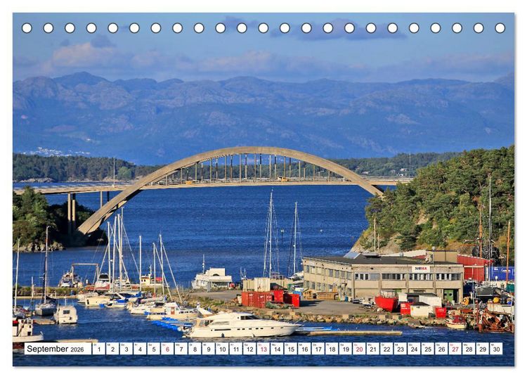 Produktbild: Sommer in Stavanger vom Frankfurter Taxifahrer Petrus Bodenstaff (Tischkalender 2026 DIN A5 quer), CALVENDO Monatskalender