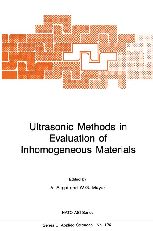 Produktbild: Ultrasonic Methods in Evaluation of Inhomogeneous Materials
