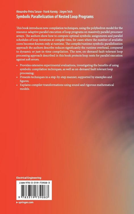 Produktbild: Symbolic Parallelization of Nested Loop Programs