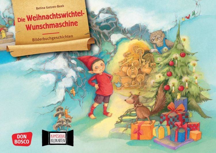 Produktbild: Die Weihnachtswichtel-Wunschmaschine. Kamishibai Bildkartenset
