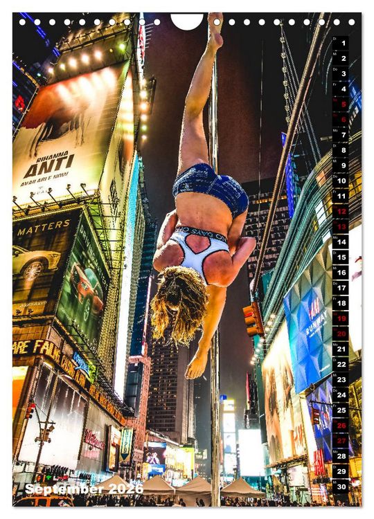 Produktbild: Poledance auf New Yorks Stra&szlig;en (Wandkalender 2026 DIN A4 hoch), CALVENDO Monatskalender