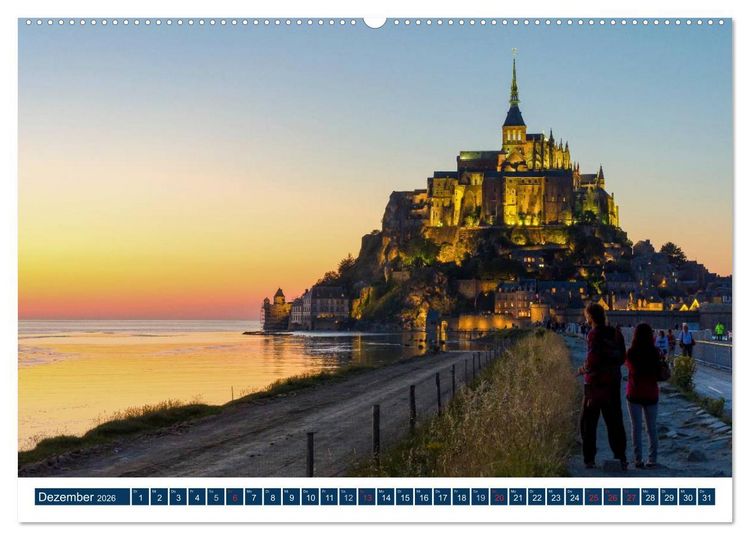 Produktbild: Normandie - raue K&uuml;sten, sanfte H&uuml;gel (hochwertiger Premium Wandkalender 2026 DIN A2 quer), Kunstdruck in Hochglanz
