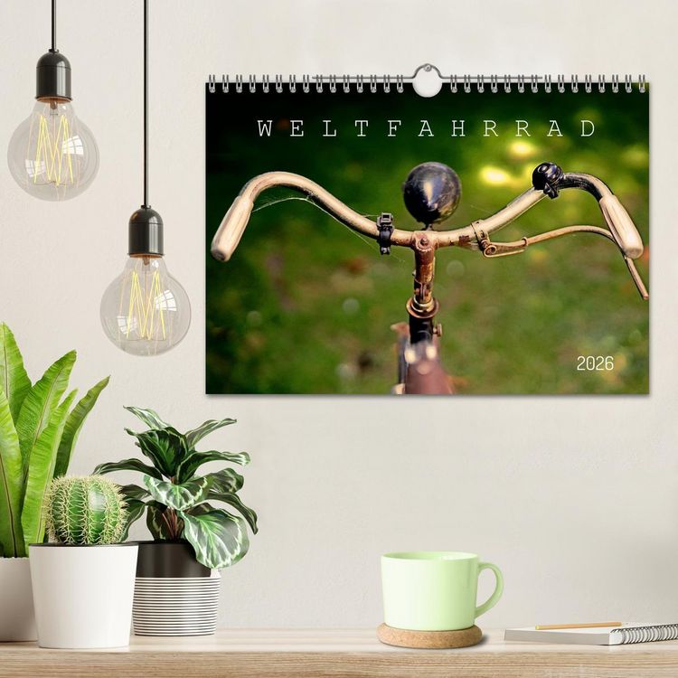 Produktbild: Weltfahrrad (Wandkalender 2026 DIN A4 quer), CALVENDO Monatskalender
