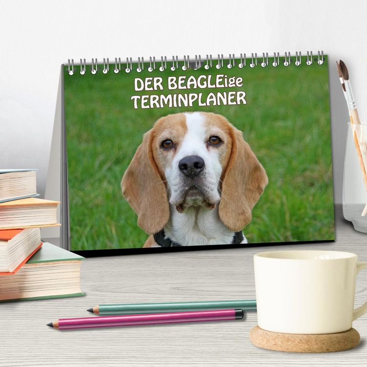 Produktbild: DER BEAGLEige TERMINPLANER (Tischkalender 2026 DIN A5 quer), CALVENDO Monatskalender