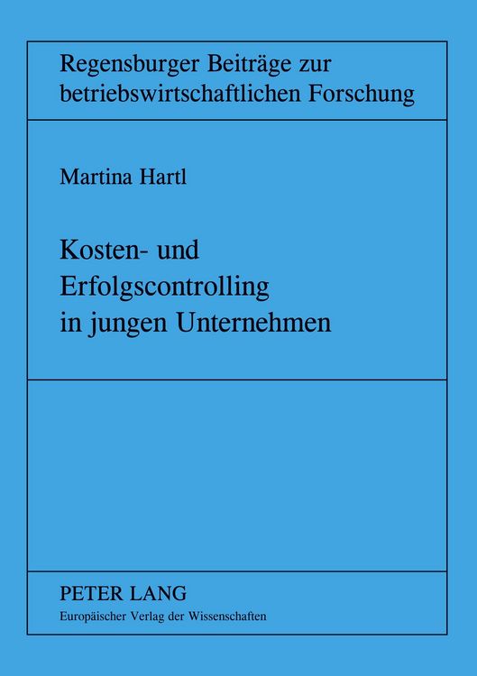 Produktbild: Kosten- und Erfolgscontrolling in jungen Unternehmen