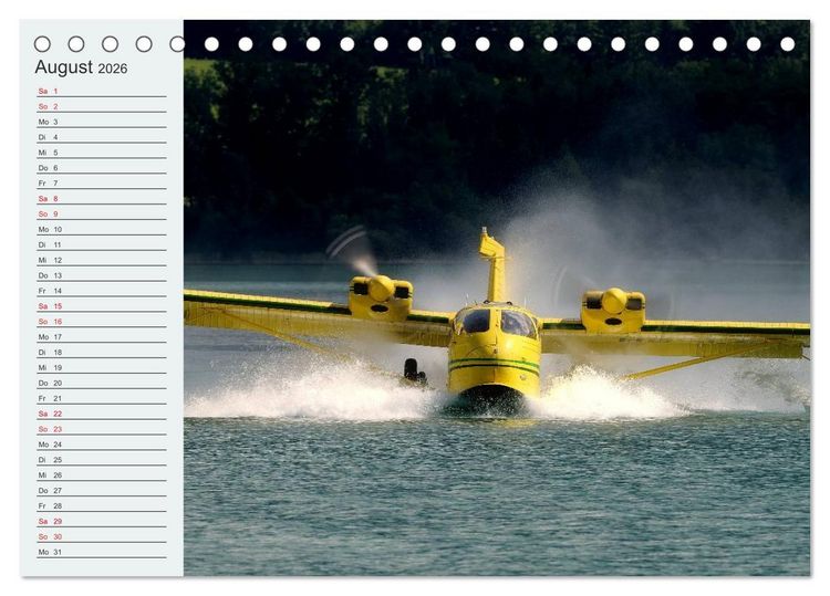 Produktbild: Faszination Wasserflugzeuge (Tischkalender 2026 DIN A5 quer), CALVENDO Monatskalender