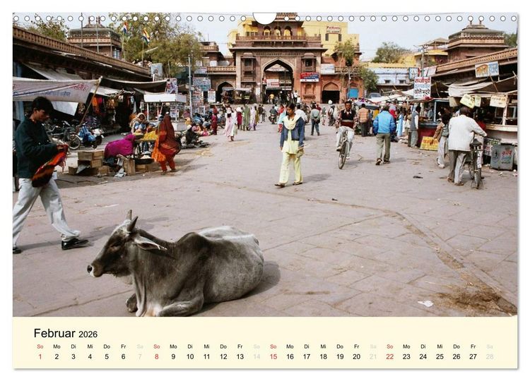 Produktbild: Alltagsleben in Indien (Wandkalender 2026 DIN A3 quer), CALVENDO Monatskalender