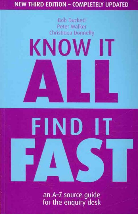 Produktbild: Know it All, Find it Fast