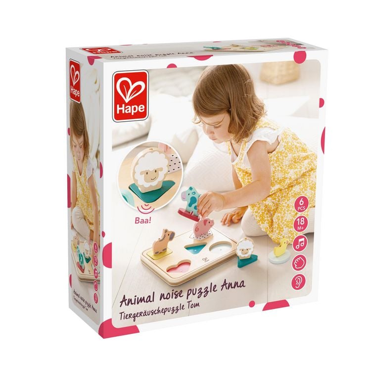 Produktbild: Hape - Tierger&auml;uschepuzzle Tom