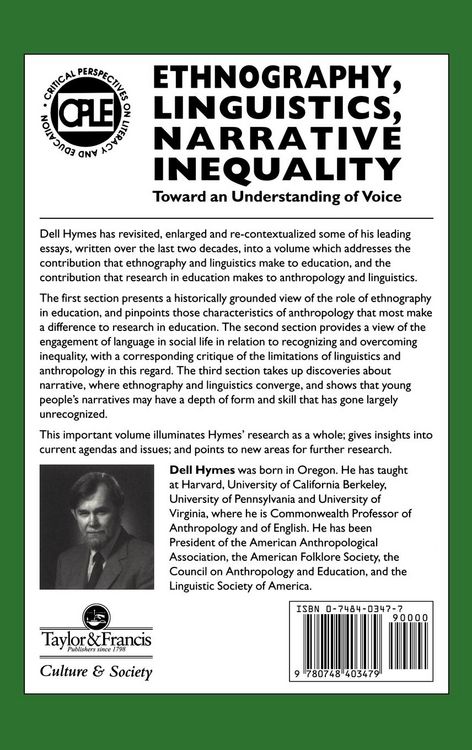Produktbild: Ethnography, Linguistics, Narrative Inequality