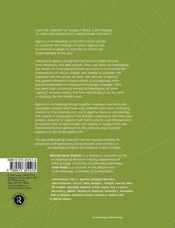 Produktbild: Agency in Archaeology