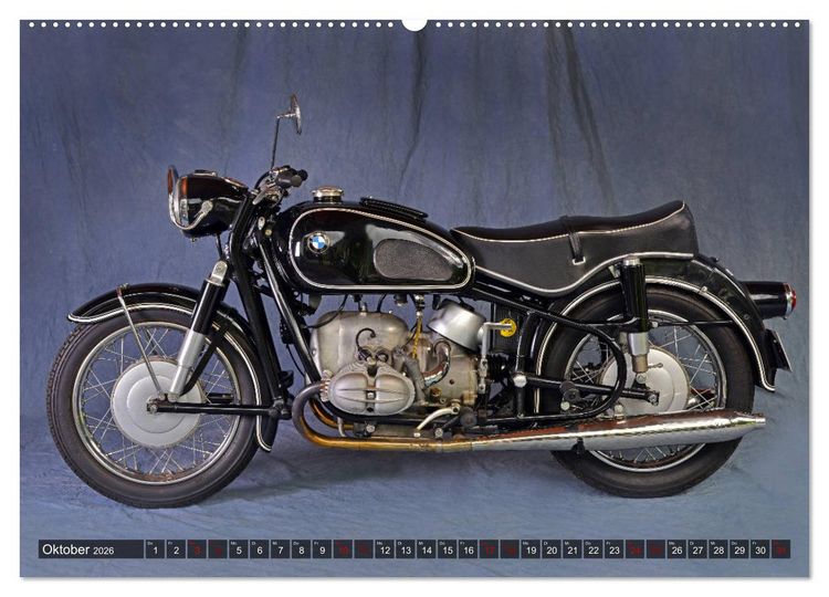 Produktbild: Deutsche Motorrad - Legenden - Rollende Kunstwerke aus alten Zeiten (Wandkalender 2026 DIN A2 quer), CALVENDO Monatskalender