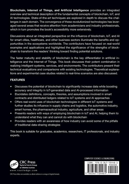 Produktbild: Blockchain, Internet of Things, and Artificial Intelligence