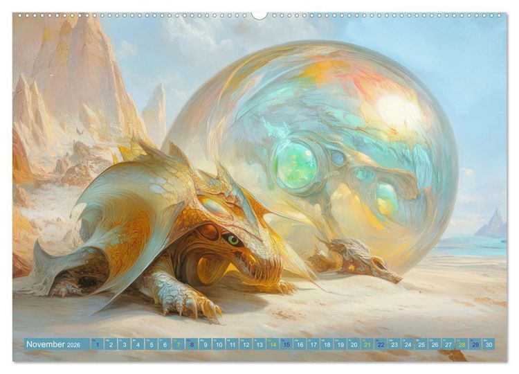 Produktbild: Science Fiction - Originelle Welten (hochwertiger Premium Wandkalender 2026 DIN A2 quer), Kunstdruck in Hochglanz