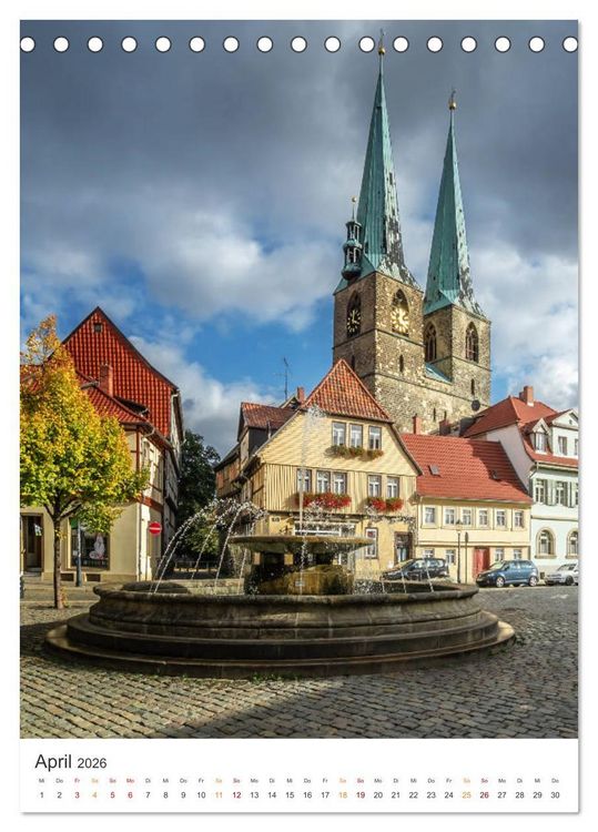 Produktbild: Altstadt Quedlinburg (Tischkalender 2026 DIN A5 hoch), CALVENDO Monatskalender