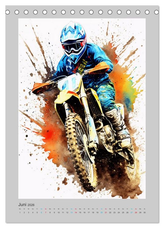 Produktbild: Xtreme Crossfire (Tischkalender 2026 DIN A5 hoch), CALVENDO Monatskalender