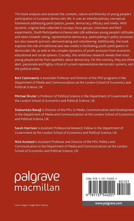 Produktbild: Youth Participation in Democratic Life