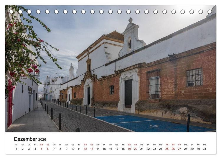 Produktbild: Conil de la Frontera - Ein traumhaftes andalusisches Dorf am Atlantik (Tischkalender 2026 DIN A5 quer), CALVENDO Monatskalender