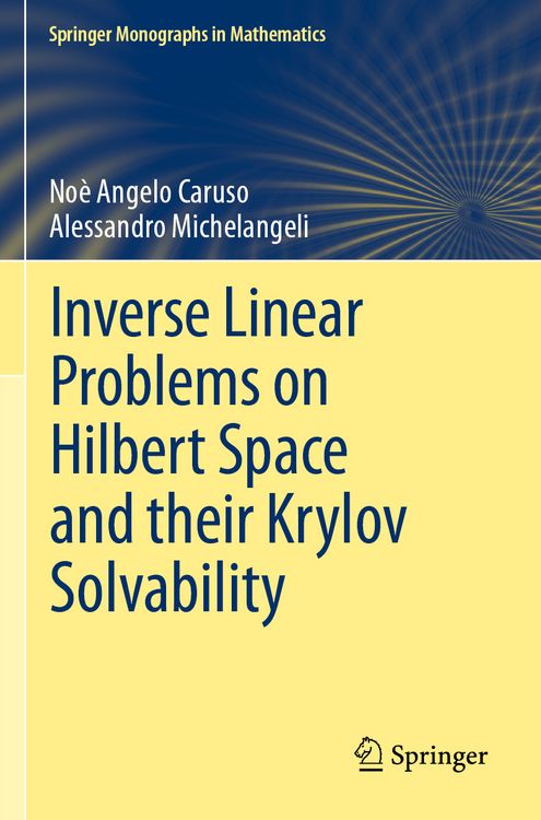 Produktbild: Inverse Linear Problems on Hilbert Space and their Krylov Solvability