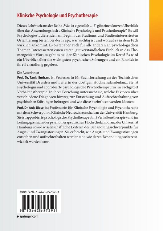 Produktbild: Klinische Psychologie und Psychotherapie