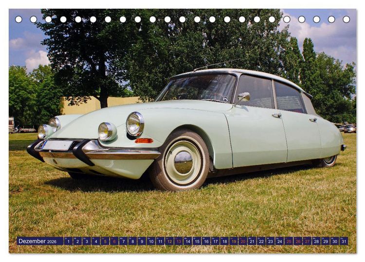 Produktbild: Damals war's - Oldtimer der F&uuml;nfziger bis Achtziger Jahre (Tischkalender 2026 DIN A5 quer), CALVENDO Monatskalender