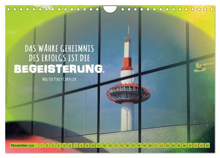 Produktbild: Erfolg hat 3 Buchstaben TUN (Wandkalender 2026 DIN A4 quer), CALVENDO Monatskalender
