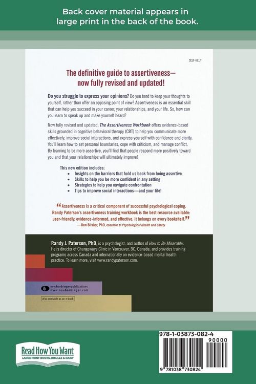 Produktbild: The Assertiveness Workbook
