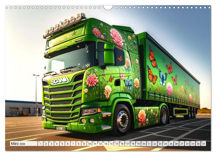 Produktbild: Faszination Truck: KI-Designs von Lack und Leistung (Wandkalender 2026 DIN A3 quer), CALVENDO Monatskalender