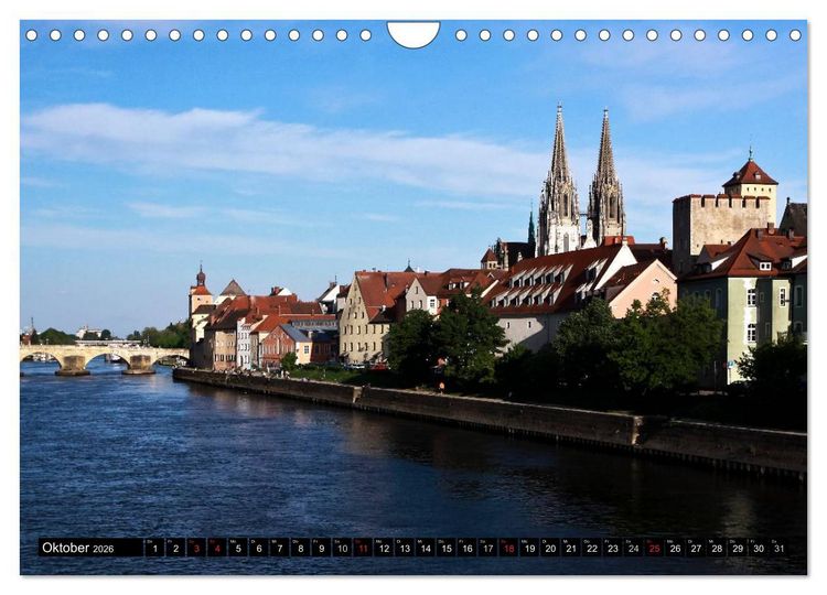Produktbild: Romantisches Regensburg (Wandkalender 2026 DIN A4 quer), CALVENDO Monatskalender