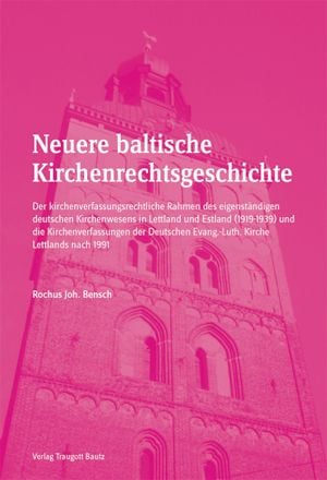 Produktbild: Neuere baltische Kirchenrechtsgeschichte